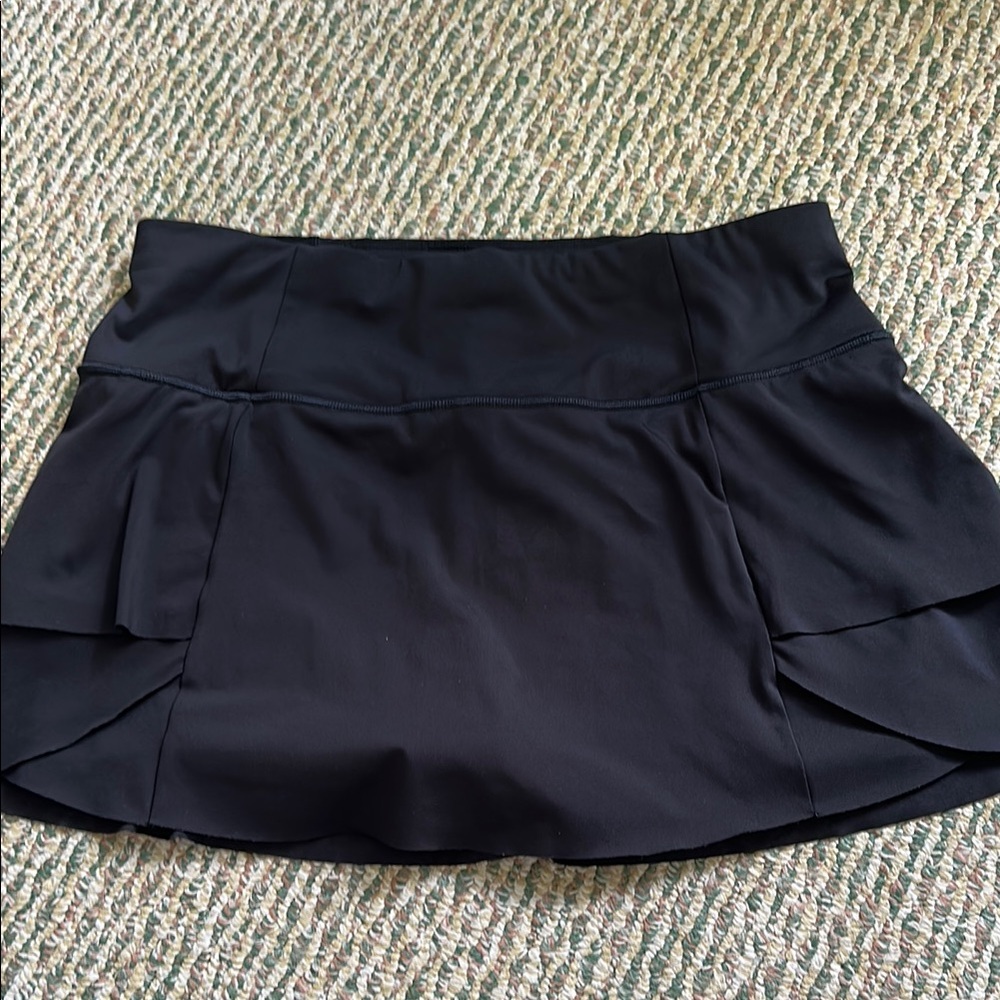 Athleta Black Skort with 2 tier Layered Design